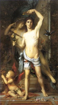  mythologique Peintre - Le jeune homme et la mort Symbolisme mythologique biblique Gustave Moreau